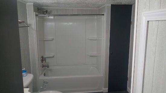 BATHROOM ON A SMALL BUDGET NEW TUB SHOWER NEW WALLS NEW FLOOR MOUNT VERNON